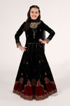 3 Piece Embroidered Velvet Suit