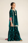 3 Piece Embroidered Velvet Suit