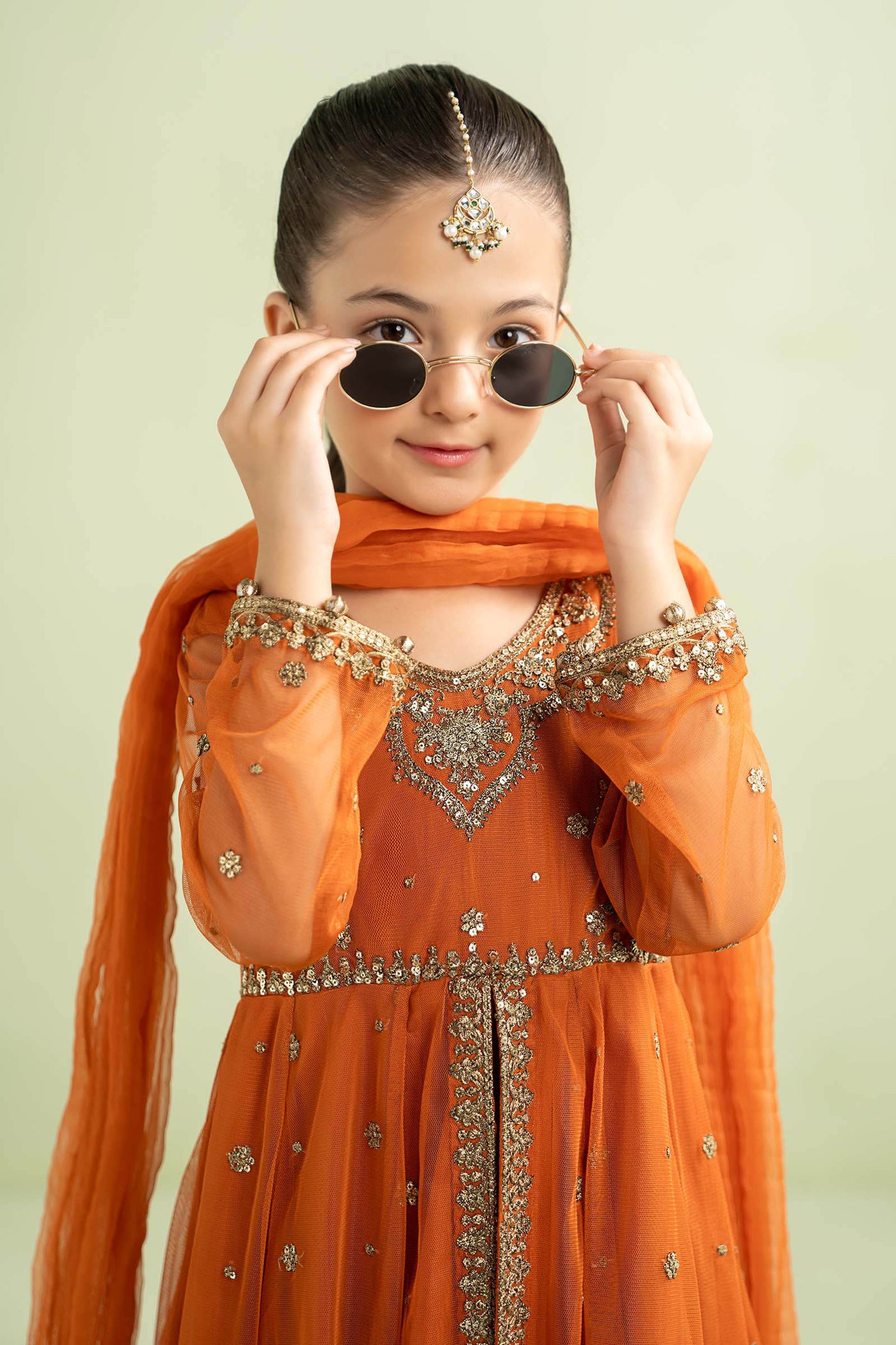 3 Piece Embroidered Net Suit