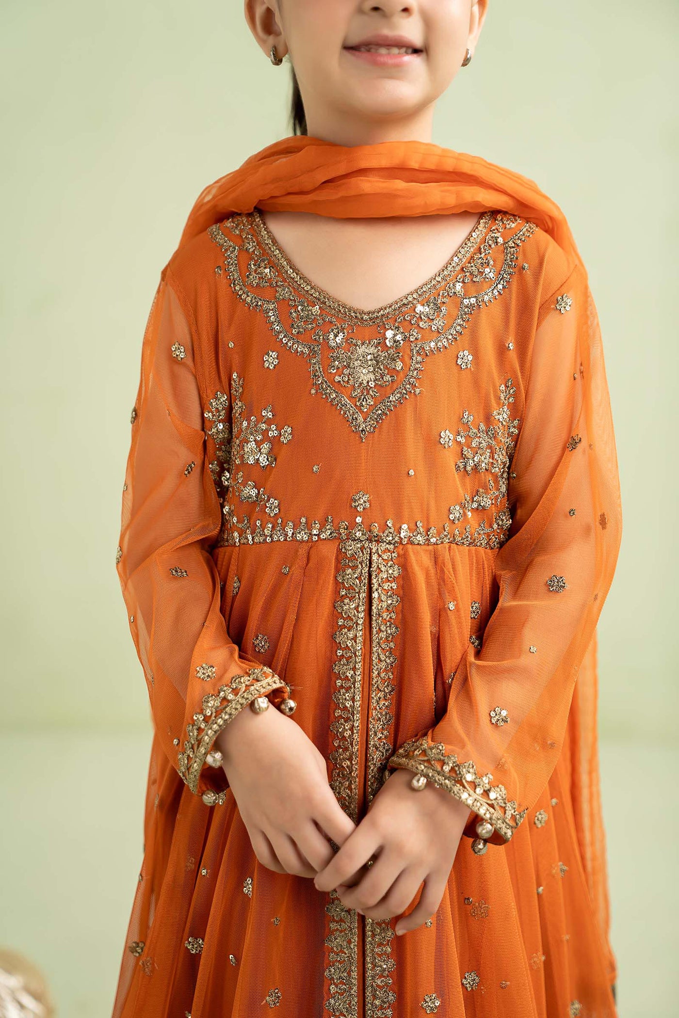 3 Piece Embroidered Net Suit