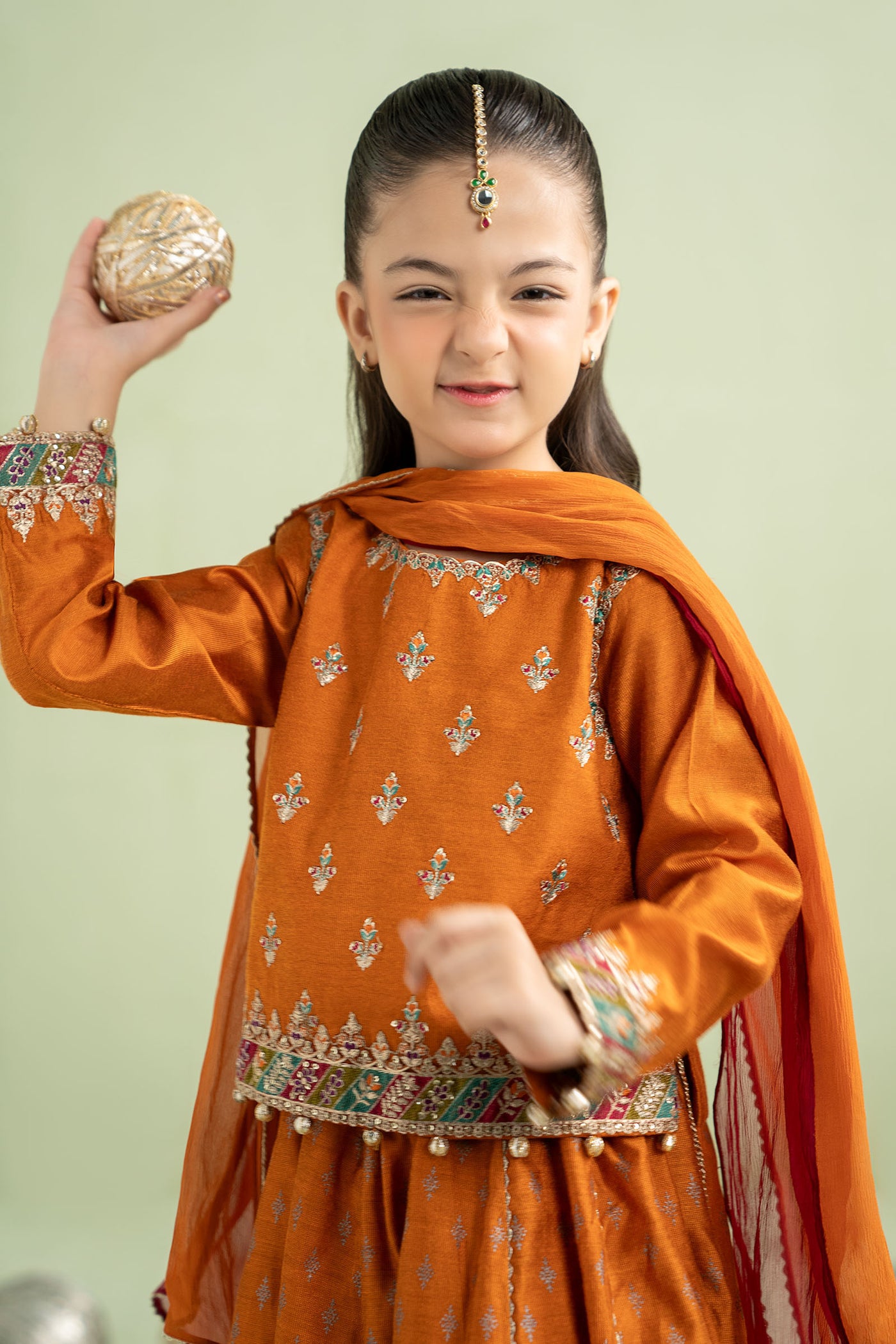 3 Piece Embroidered Net Suit