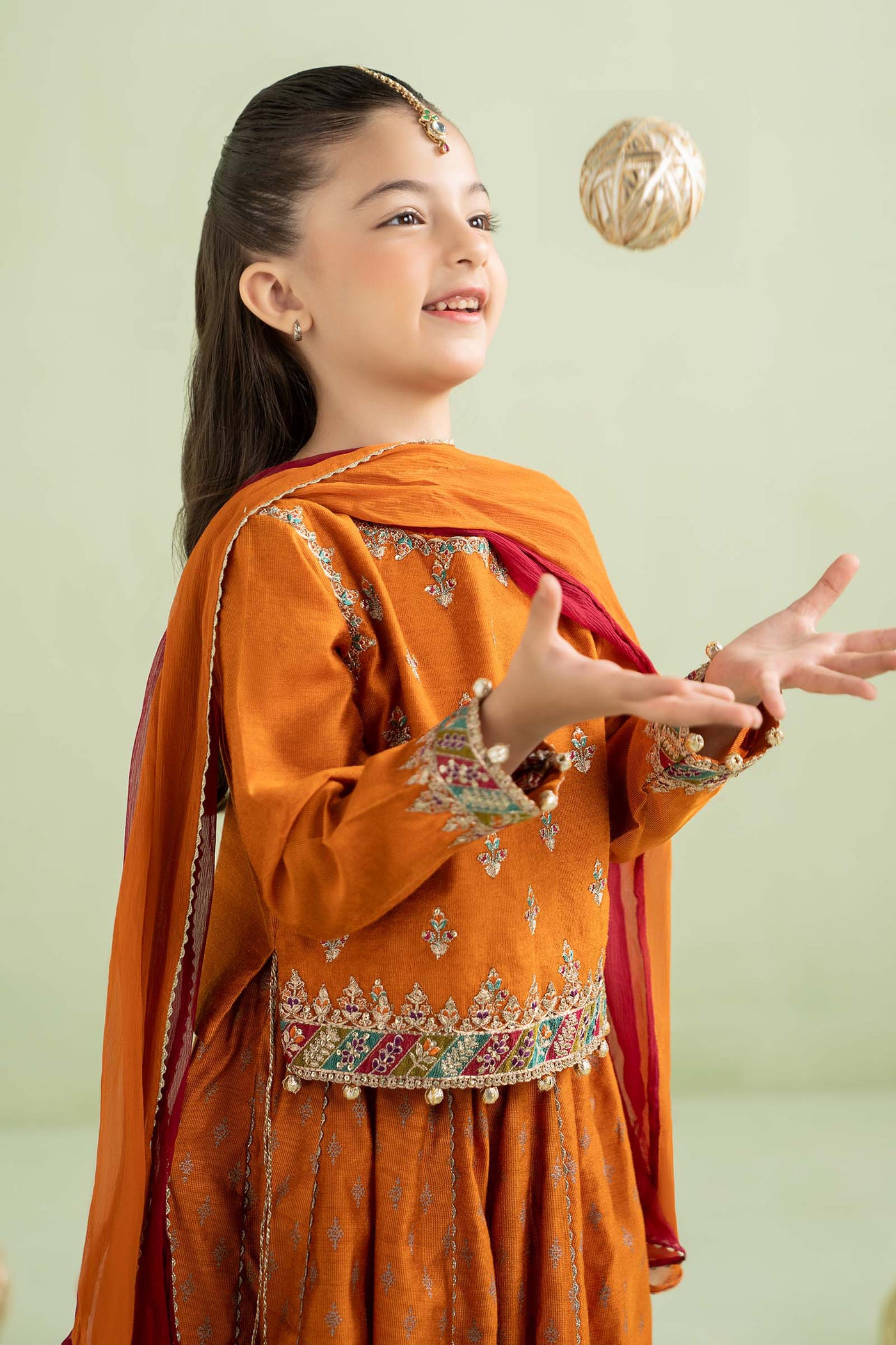 3 Piece Embroidered Net Suit