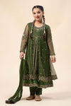 3 Piece Embroidered Net Suit