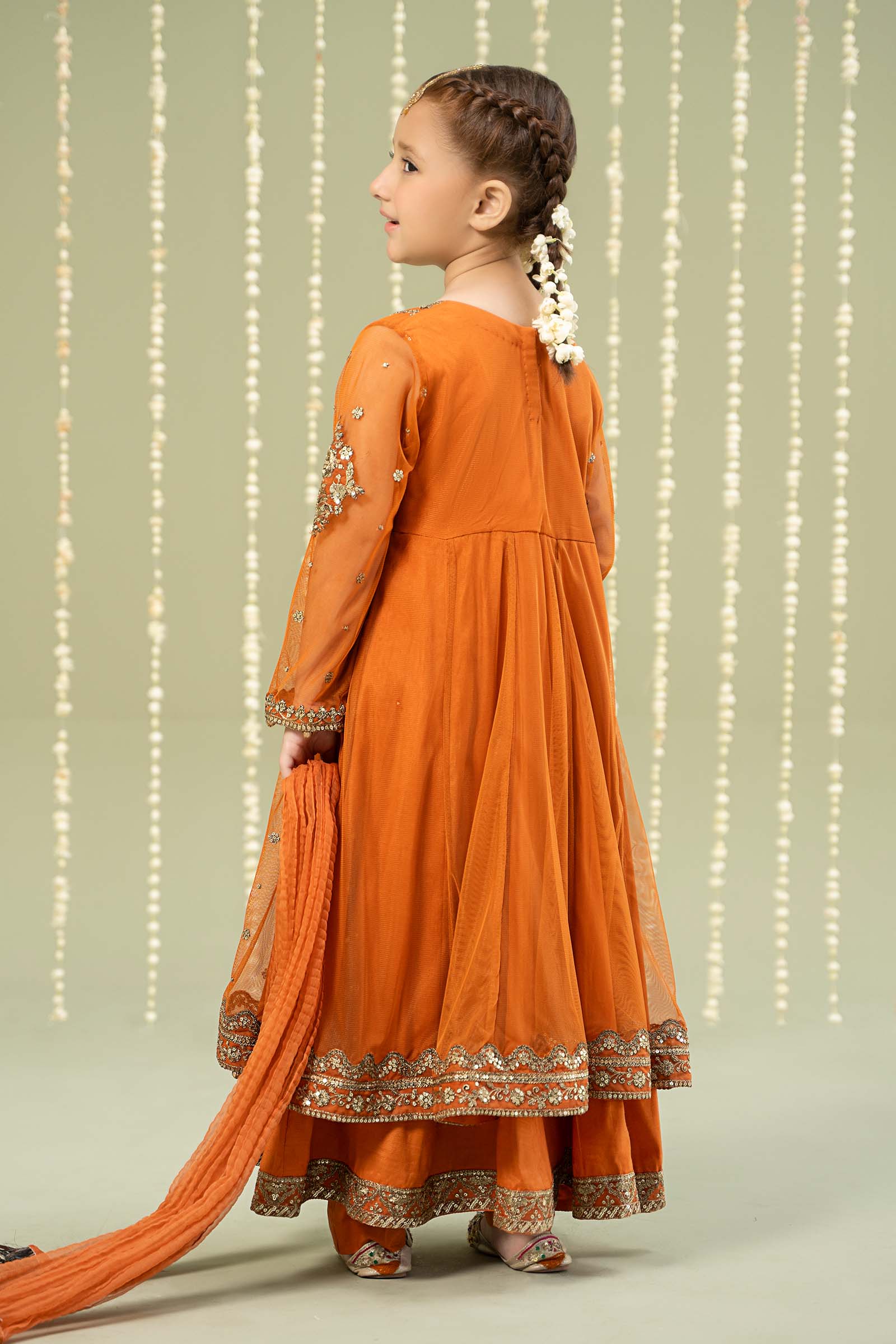 3 Piece Embroidered Net Suit