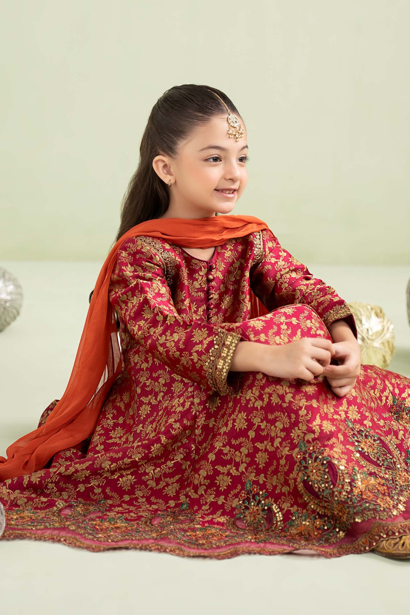 3 Piece Embroidered Jamawar Suit