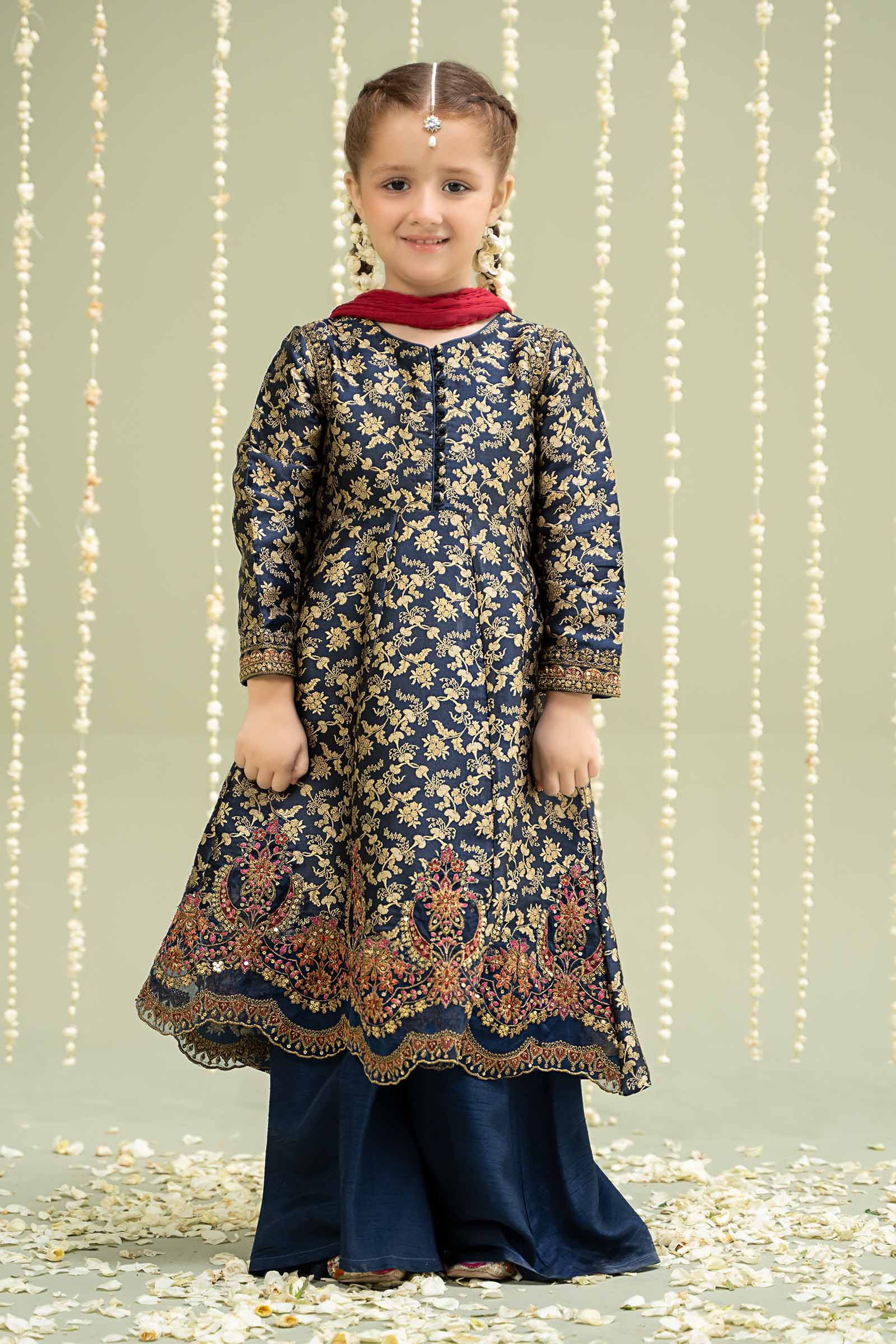 3 Piece Embroidered Jamawar Suit