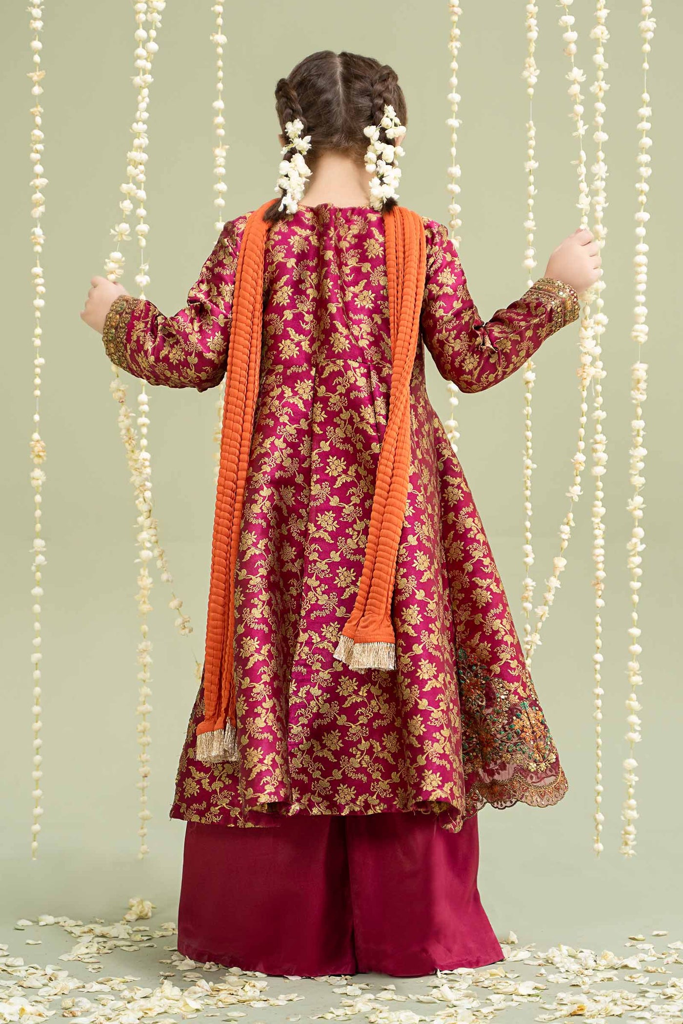 3 Piece Embroidered Jamawar Suit