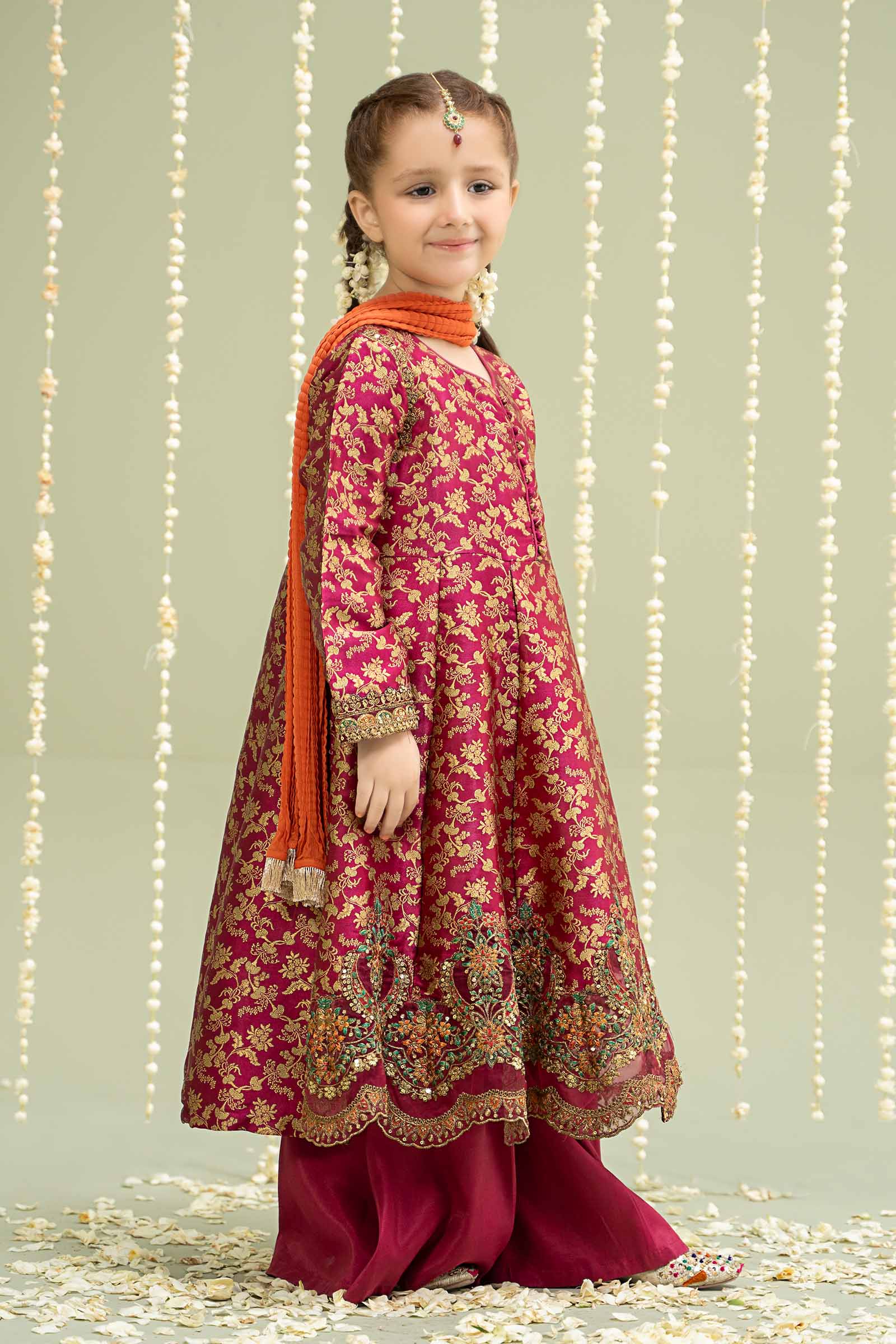 3 Piece Embroidered Jamawar Suit