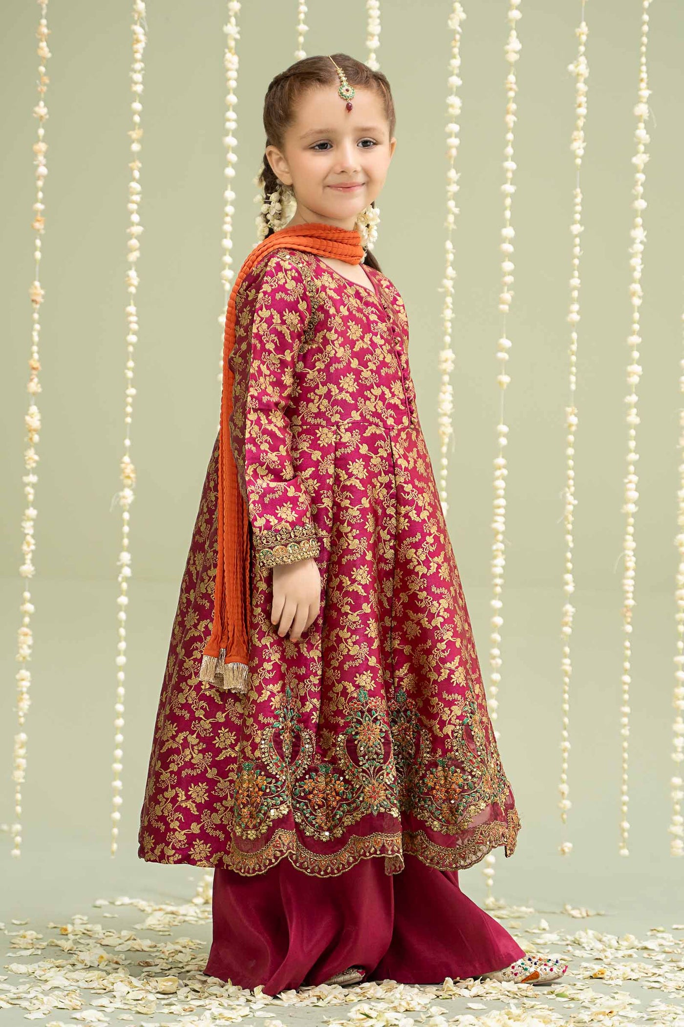 3 Piece Embroidered Jamawar Suit
