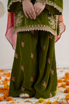 3 Piece Embroidered Velvet Suit