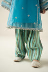 2 Piece Embroidered Organza Suit