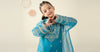 2 Piece Embroidered Organza Suit