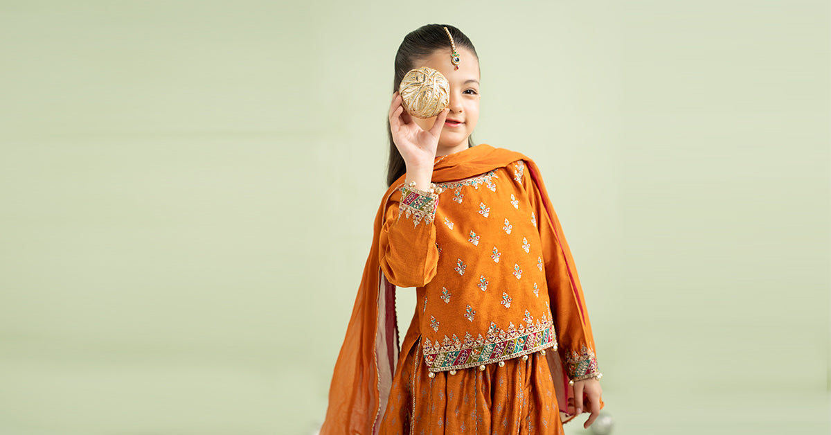 3 Piece Embroidered Silk Net Suit