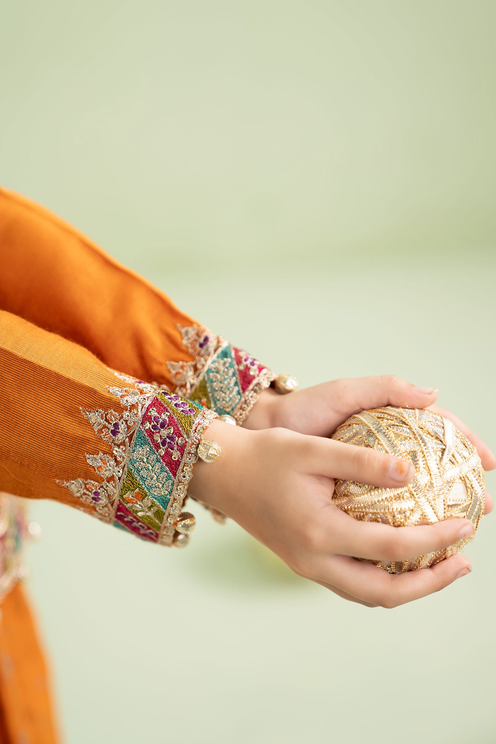 3 Piece Embroidered Silk Net Suit