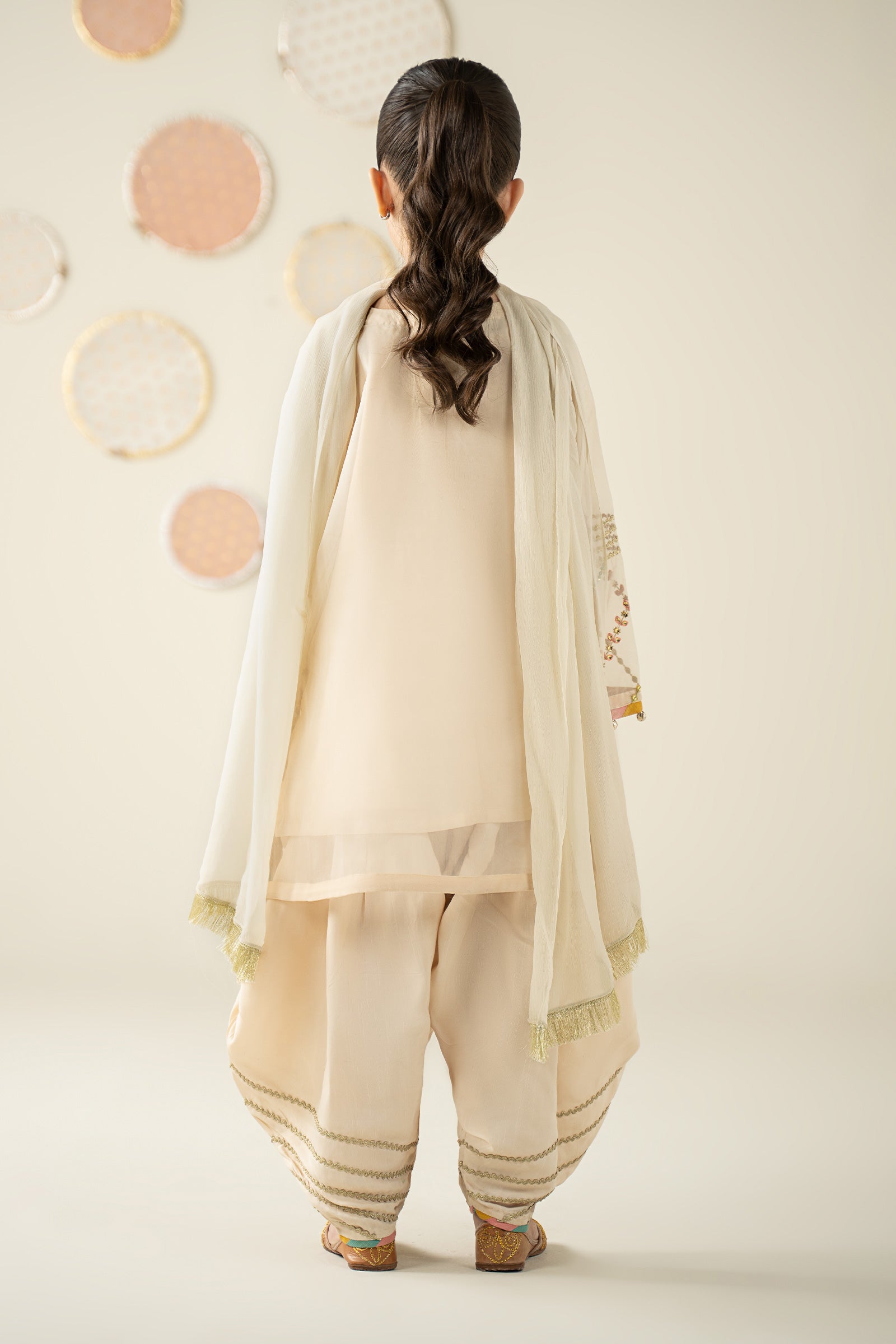 3 Piece Embroidered Organza Suit