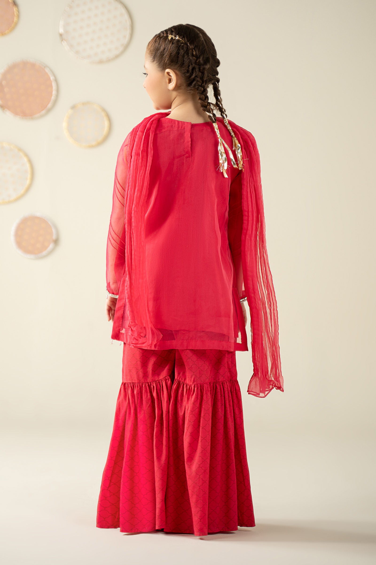 3 Piece Embellished Organza Suit