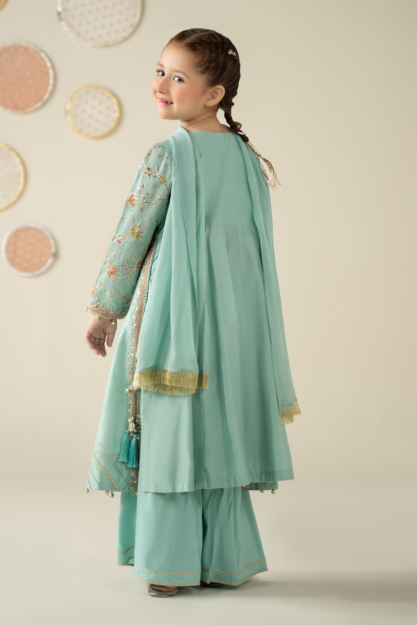 3 Piece Embroidered Cotton Silk Suit