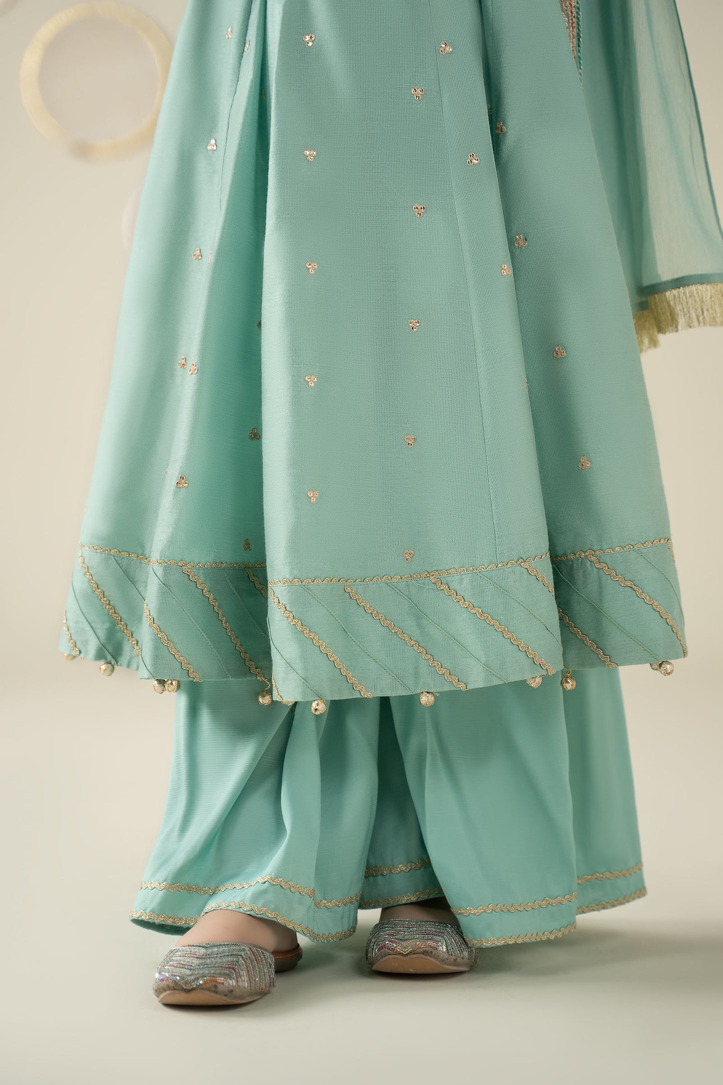 3 Piece Embroidered Cotton Silk Suit