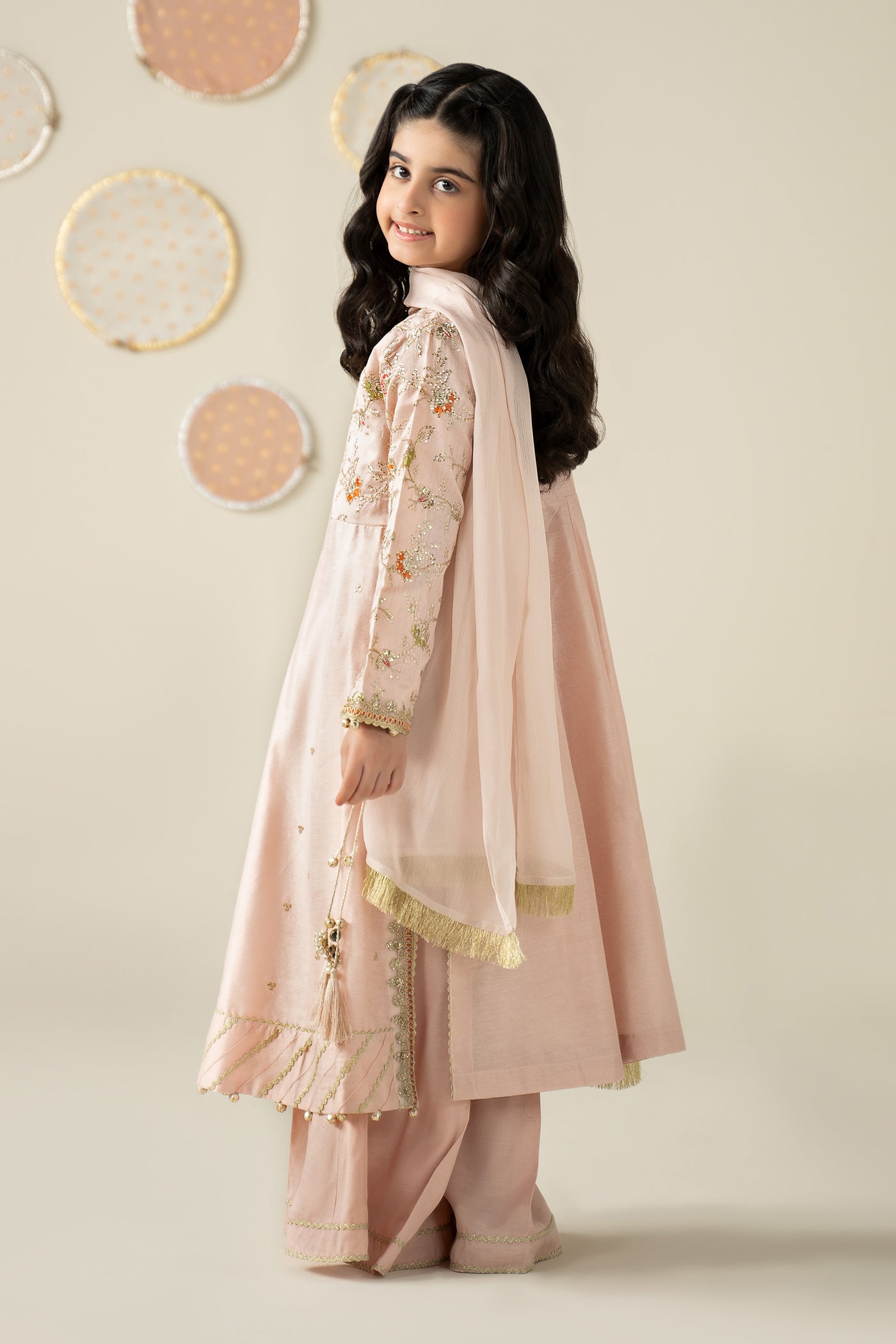 3 Piece Embroidered Cotton Silk Suit