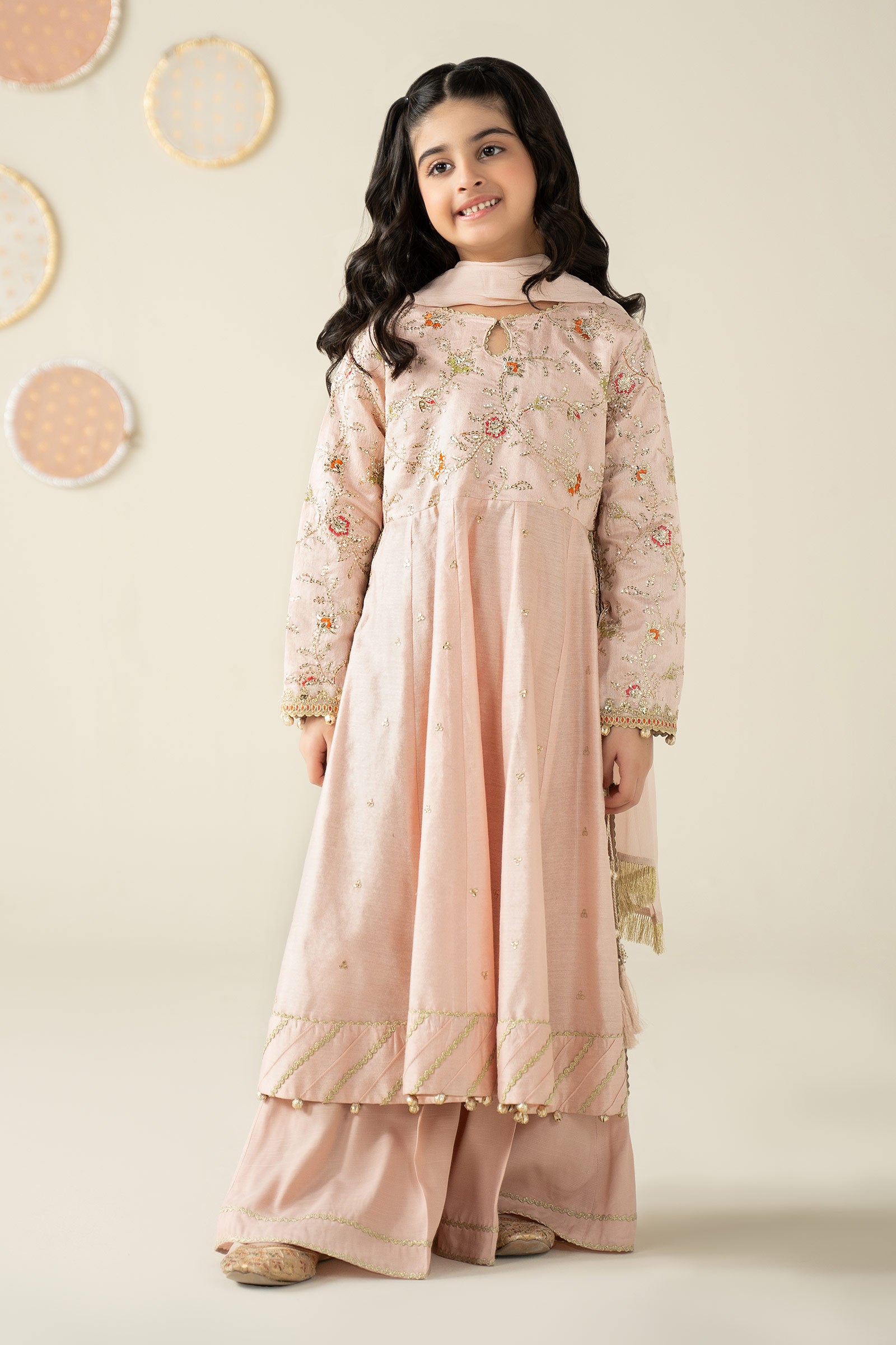 3 Piece Embroidered Cotton Silk Suit
