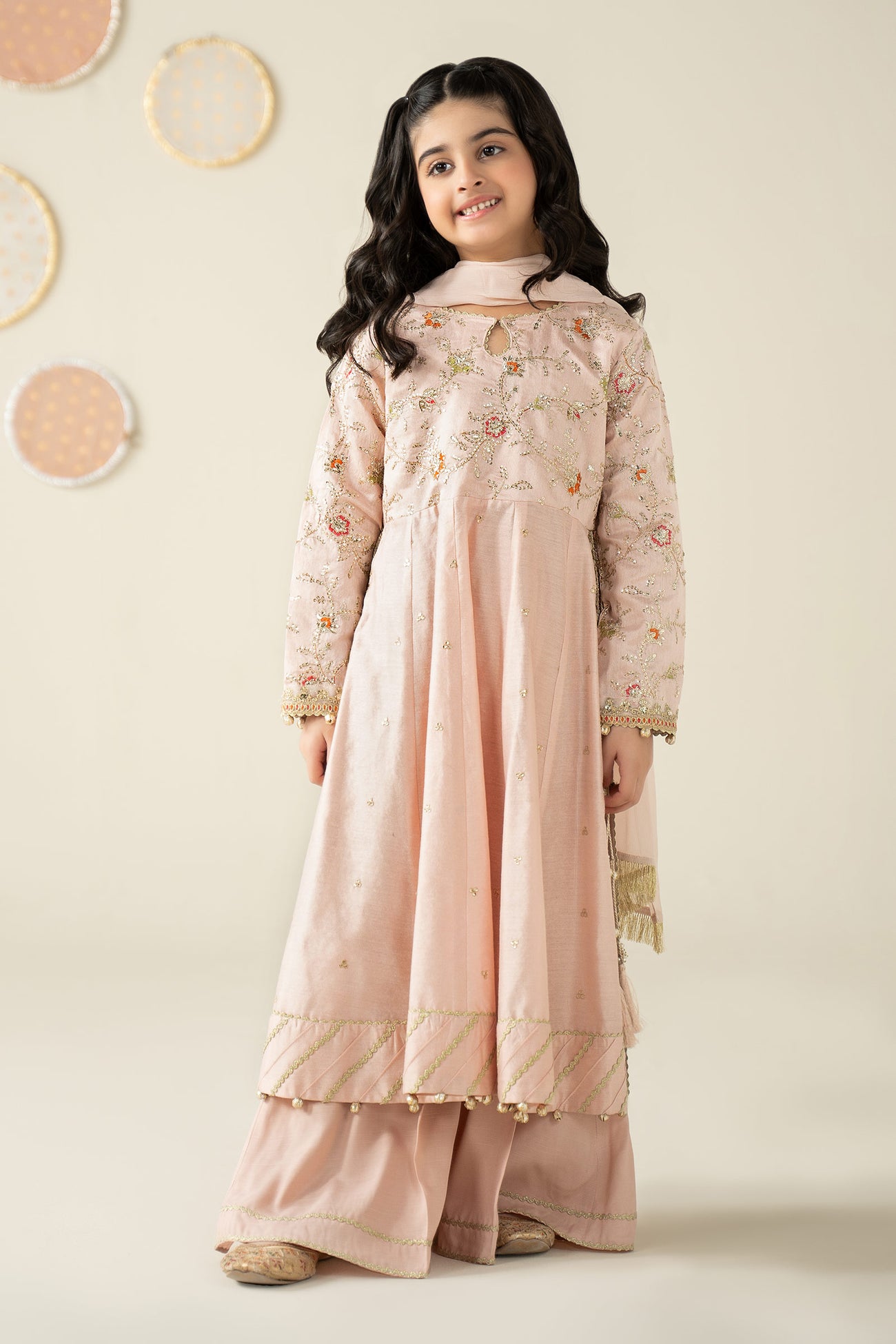 3 Piece Embroidered Cotton Silk Suit