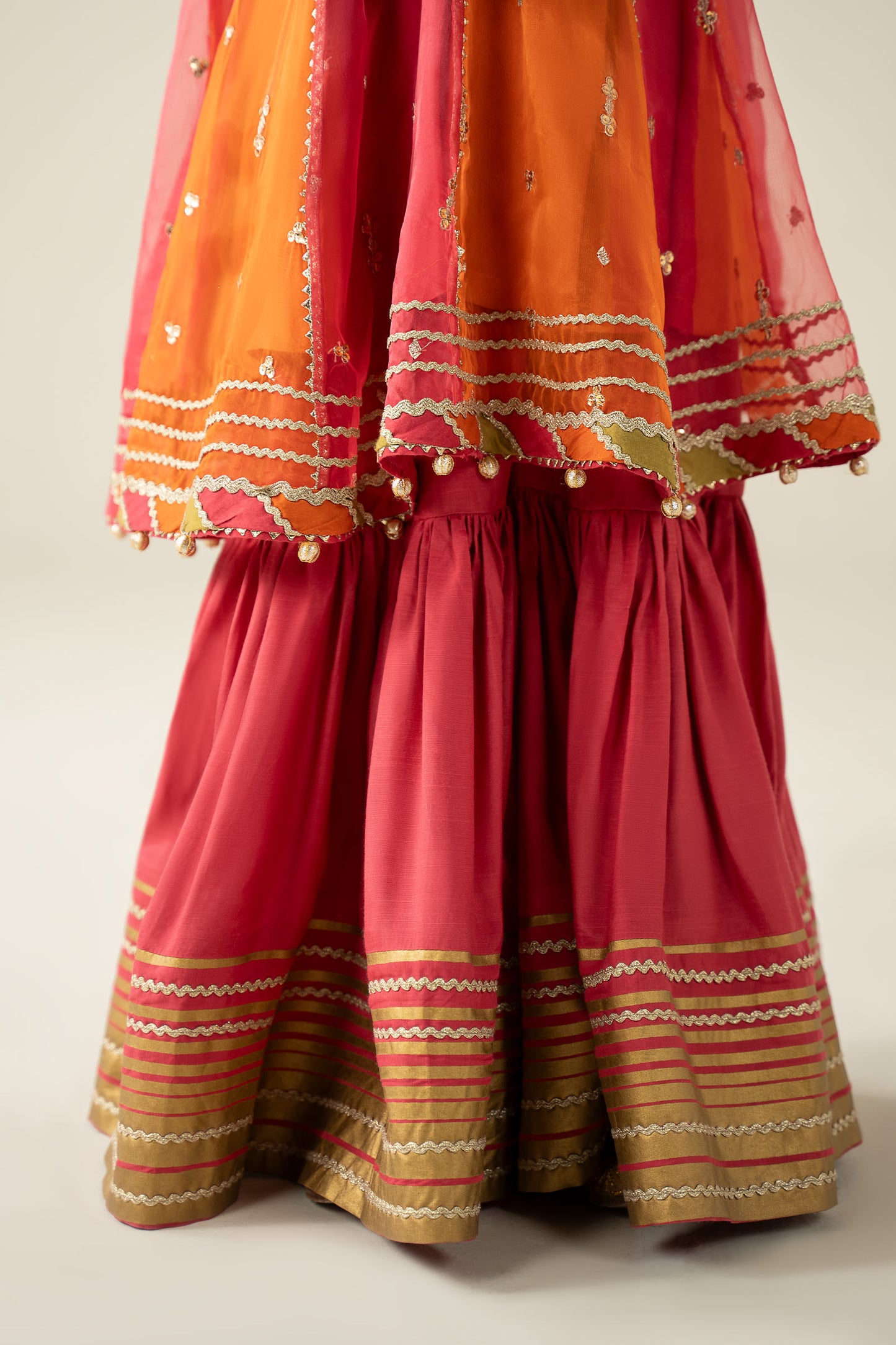 3 Piece Embroidered Organza Suit