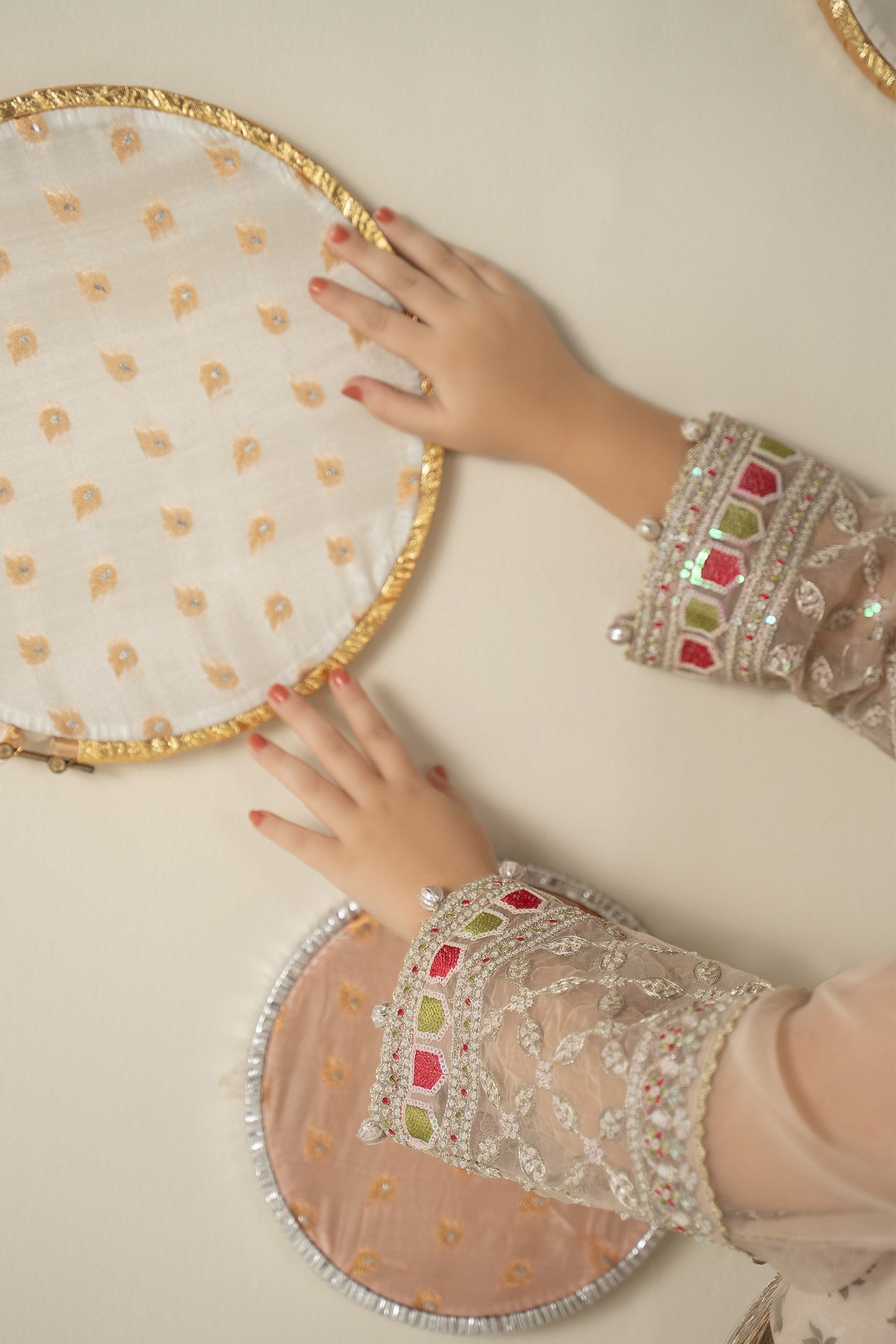 3 Piece Embroidered Organza Suit