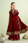 3 Piece Embroidered Velvet Suit