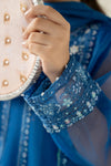 3 Piece Embroidered Organza Suit