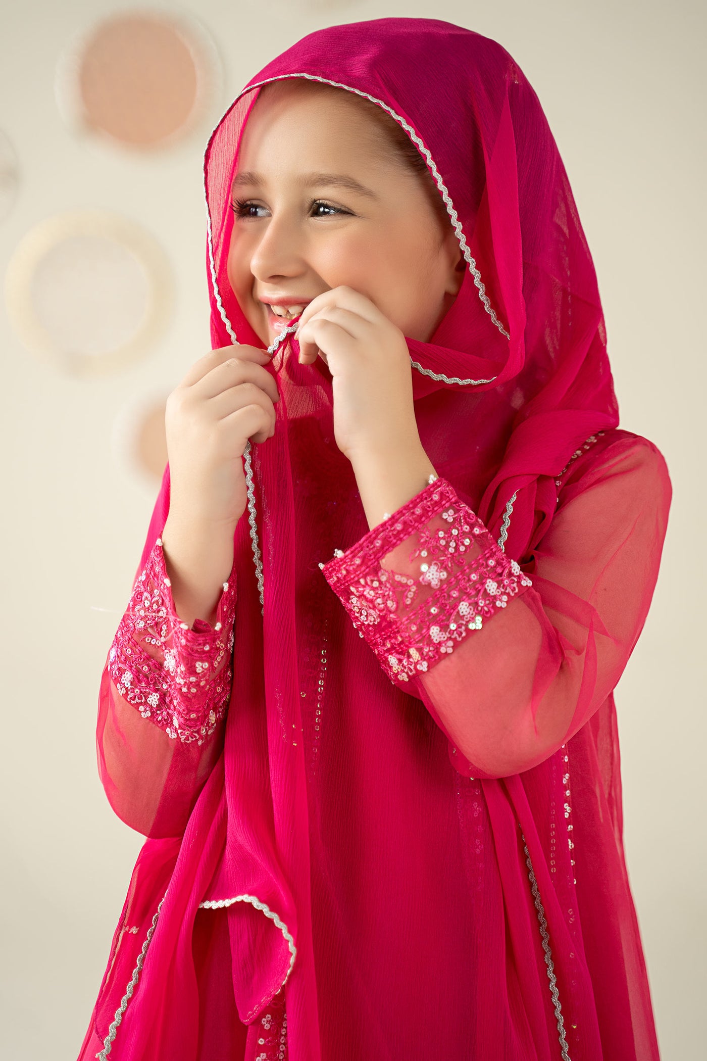 3 Piece Embroidered Organza Suit