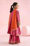 3 Piece Embroidered PK Raw Silk Suit