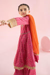 3 Piece Embroidered PK Raw Silk Suit
