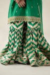 3 Piece Embroidered Raw Silk Suit