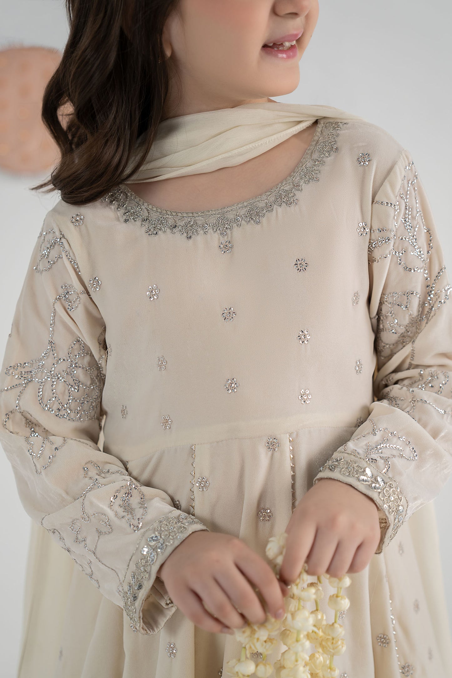 3 Piece Embroidered Velvet Suit