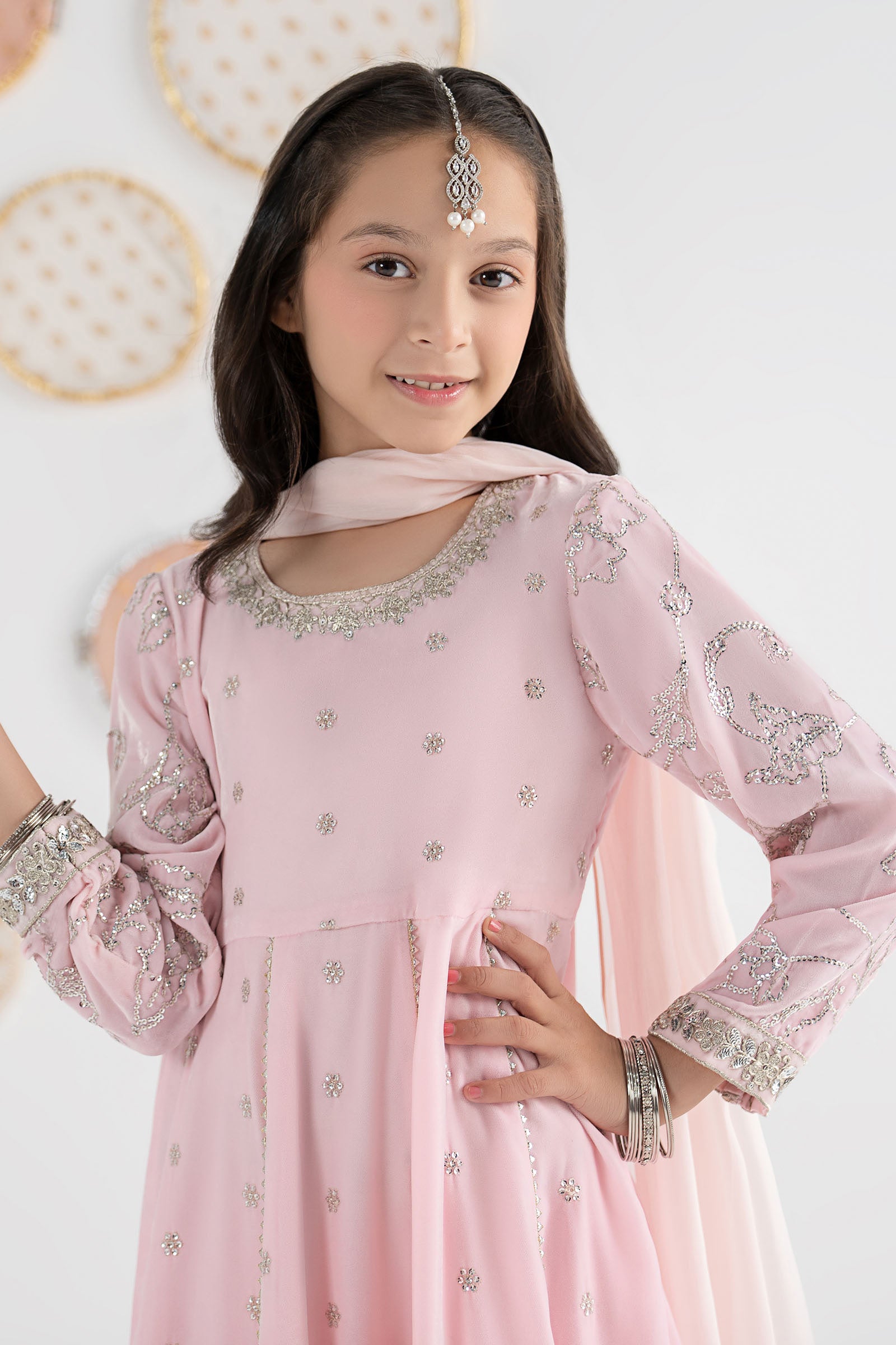 3 Piece Embroidered Velvet Suit