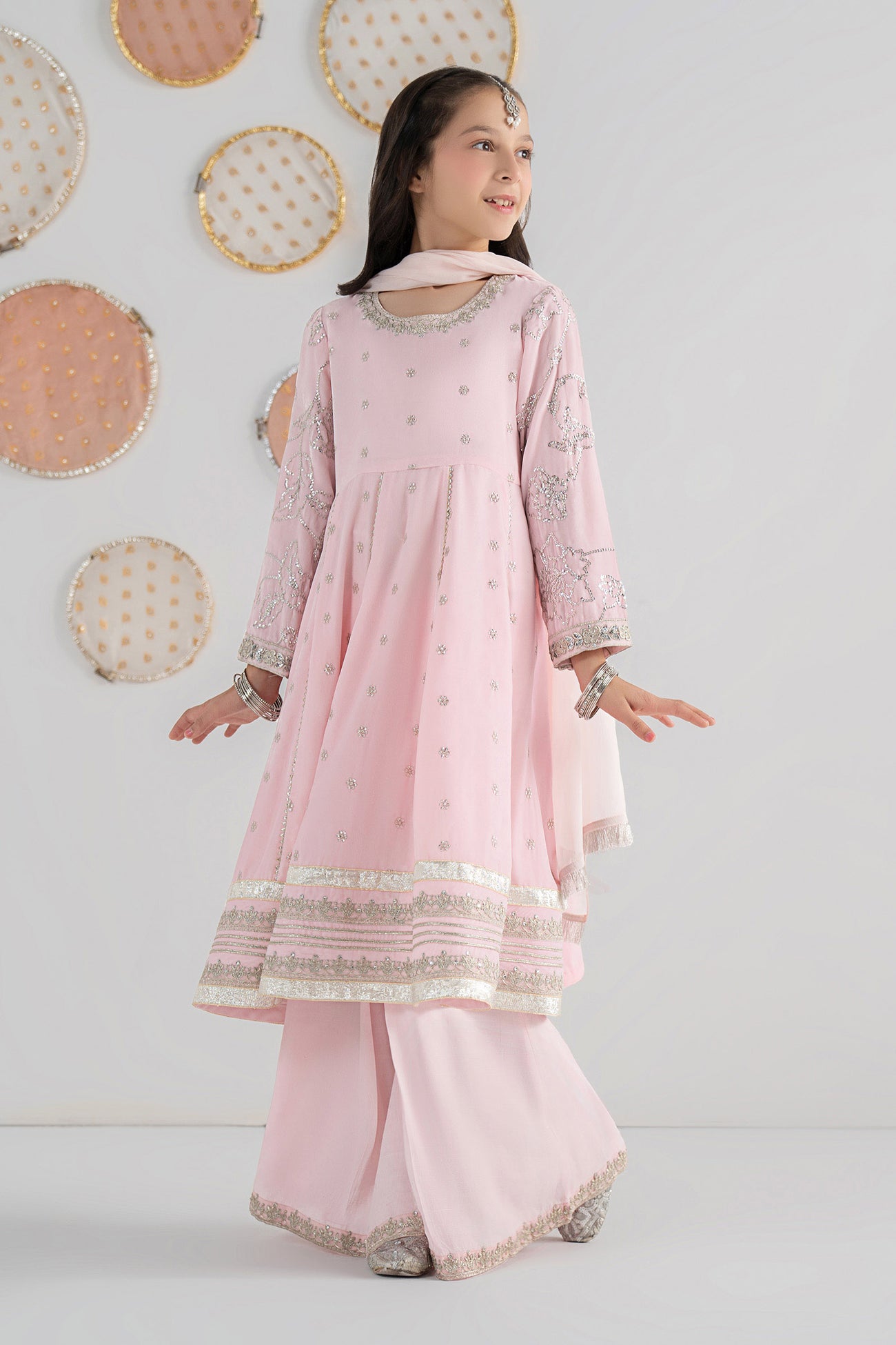 3 Piece Embroidered Velvet Suit