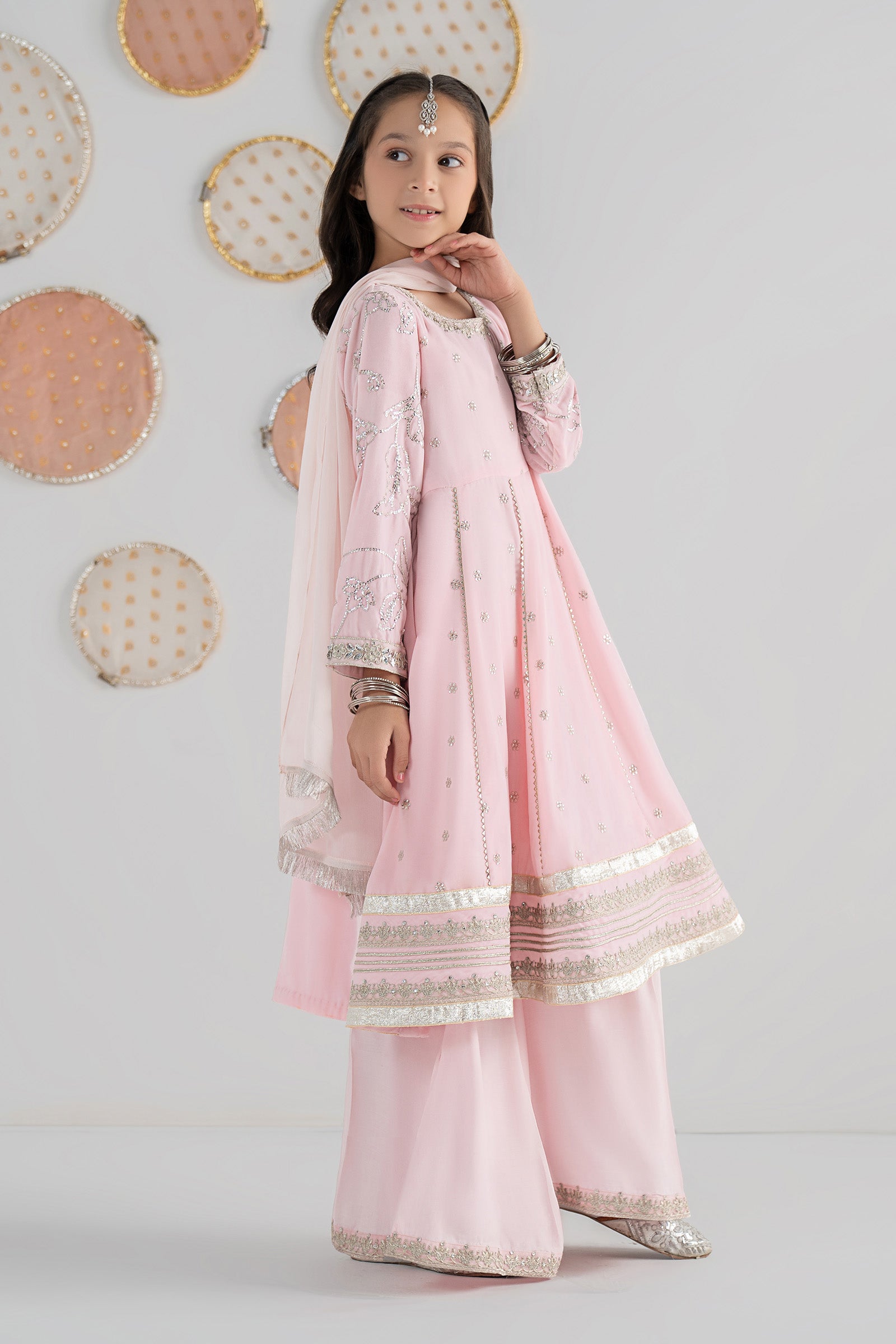 3 Piece Embroidered Velvet Suit