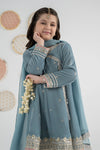 3 Piece Embroidered Velvet Suit