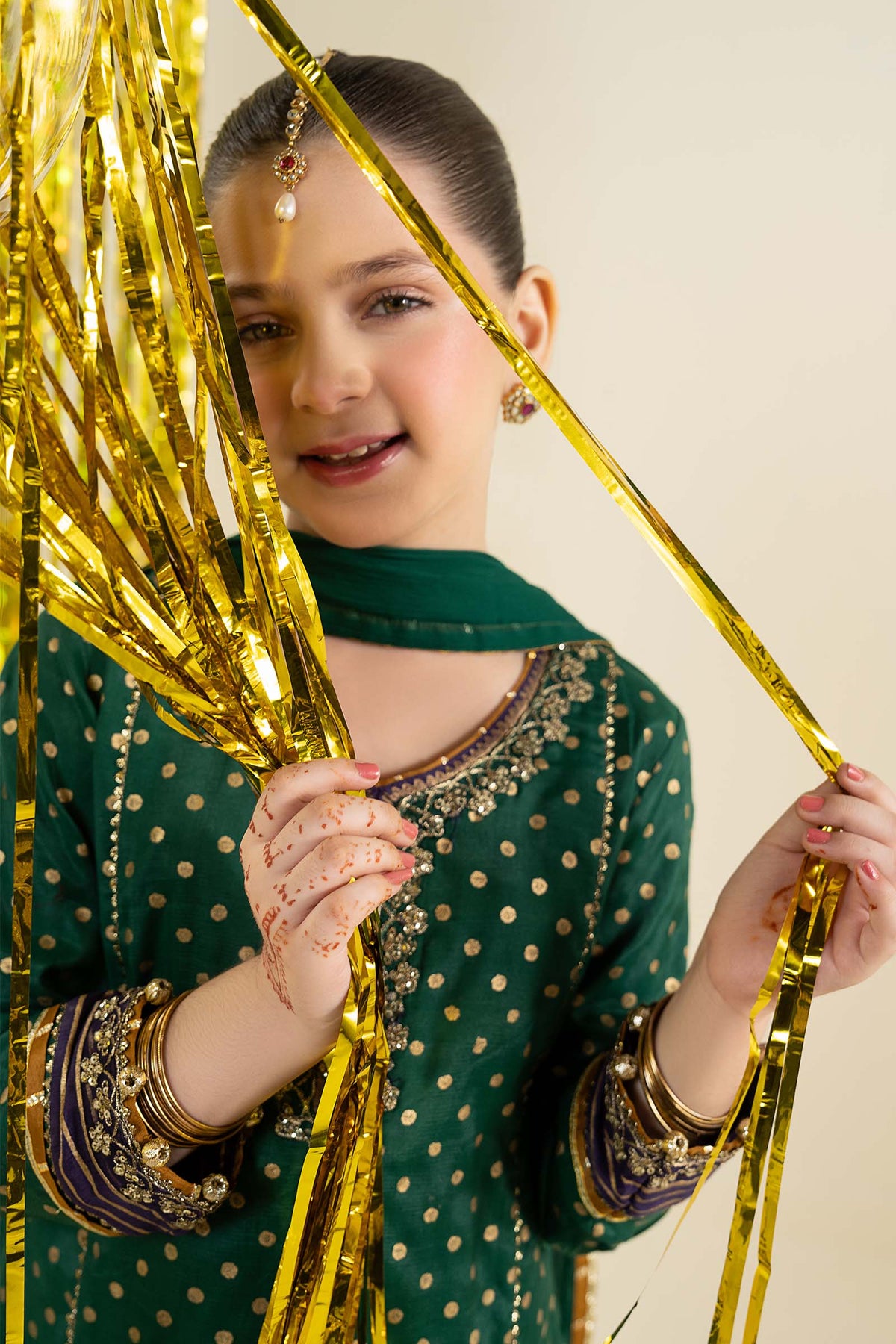 3 Piece Embroidered Raw Silk Suit