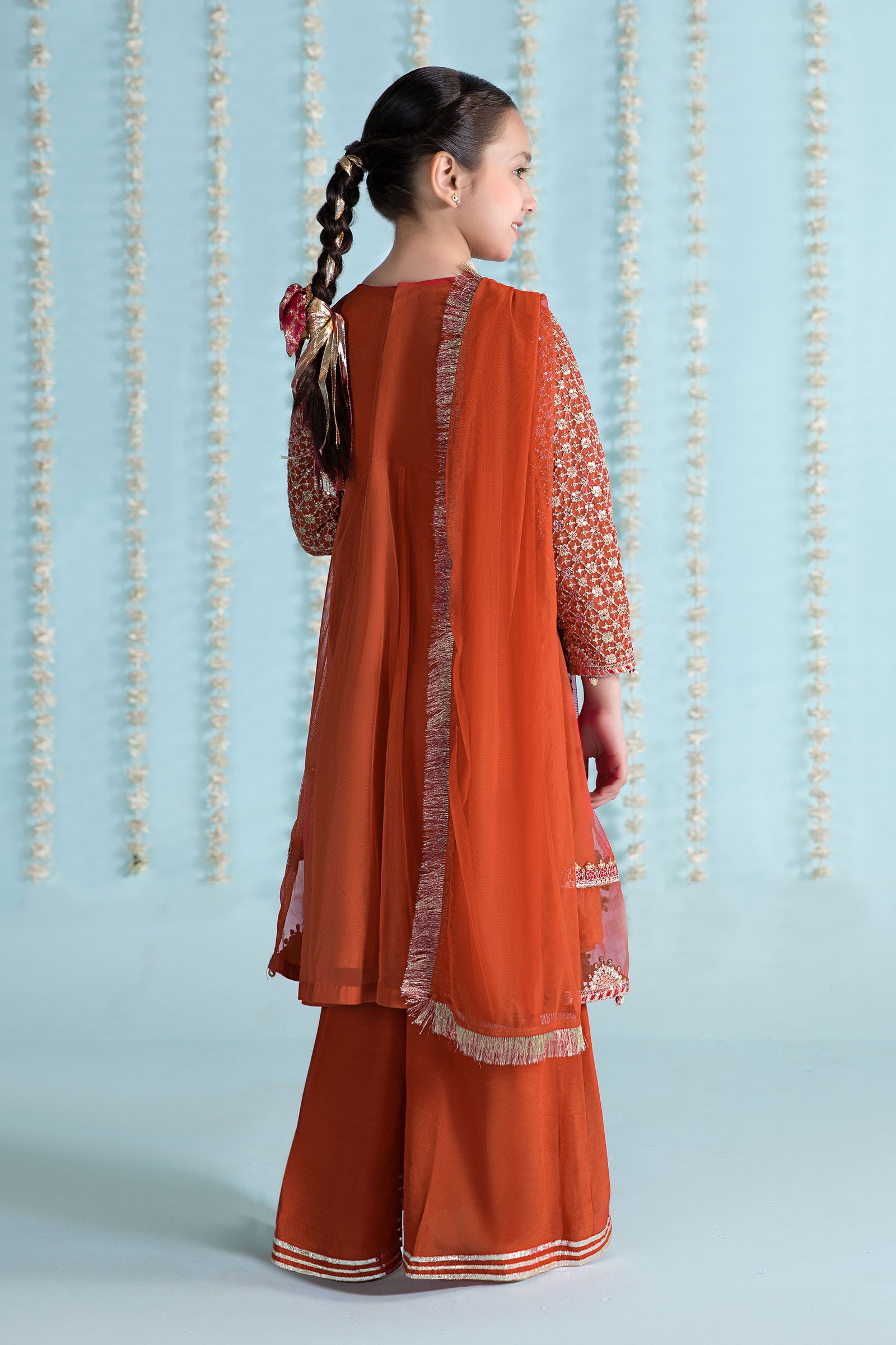 3 Piece Embroidered Net Suit