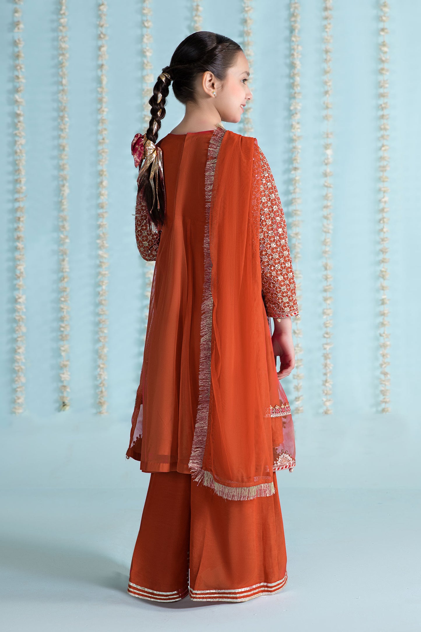 3 Piece Embroidered Net Suit