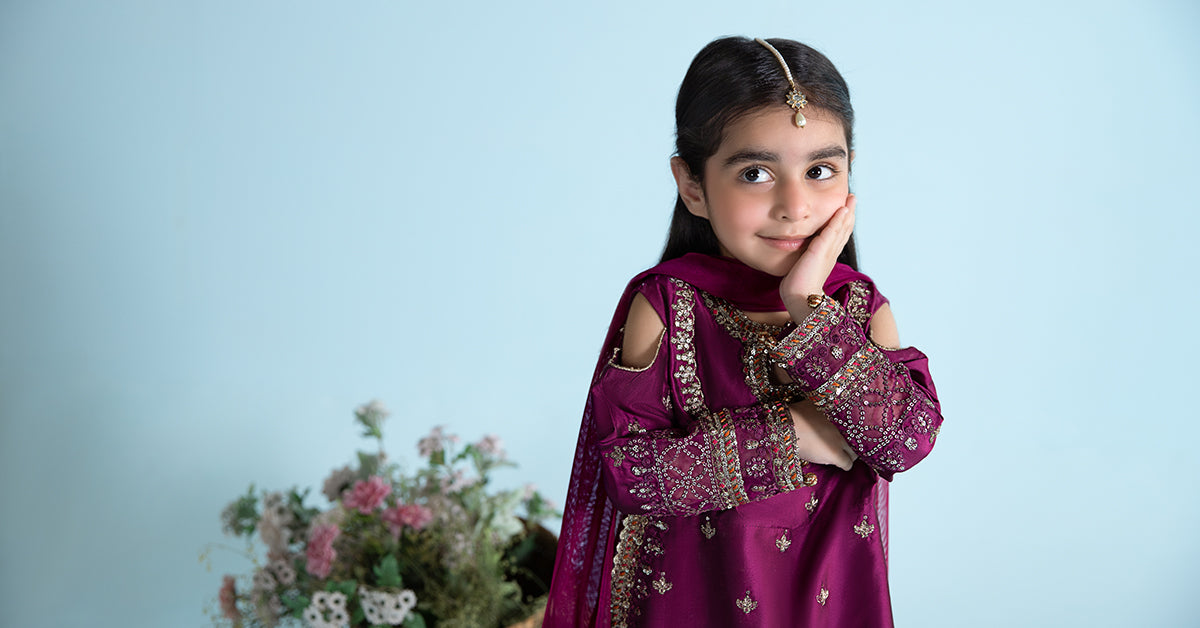 3 Piece Embroidered Cotton Silk Suit