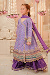 3 Piece Embroidered Raw Silk Suit