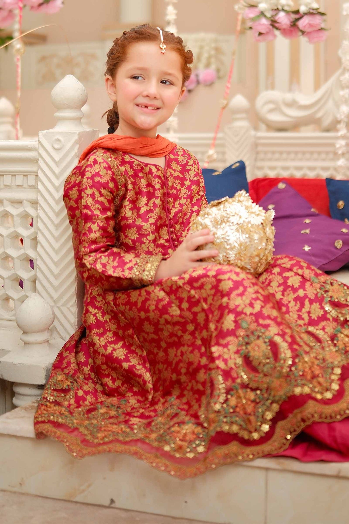 3 Piece Embroidered Jamawar Suit