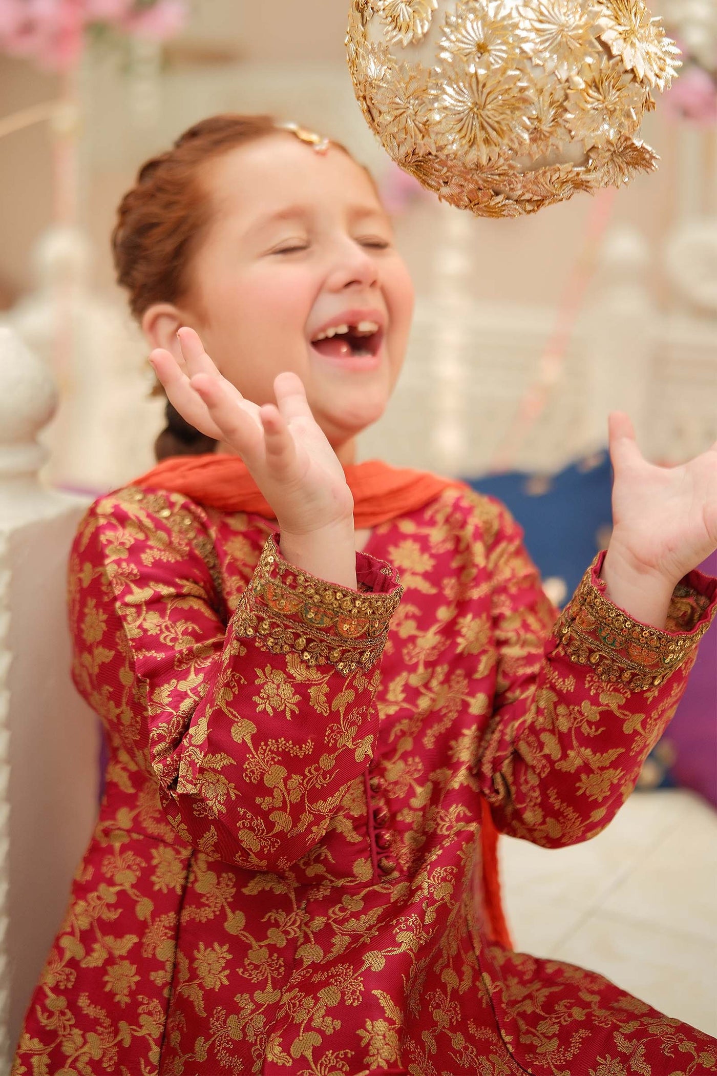 3 Piece Embroidered Jamawar Suit