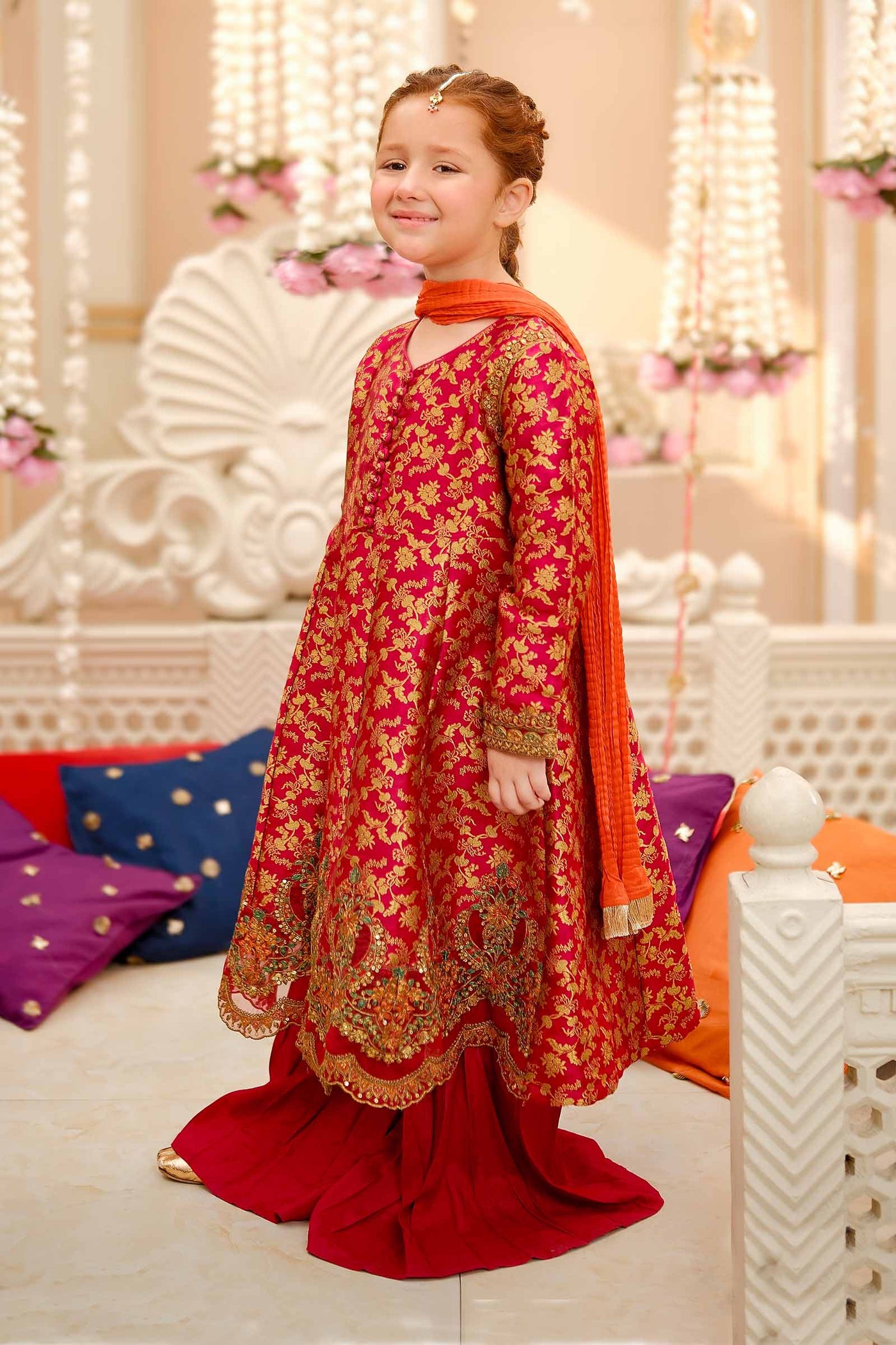 3 Piece Embroidered Jamawar Suit