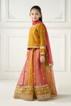 3 Piece Embroidered Raw Silk Suit