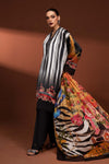 3 Piece Printed Pure Charmeuse Silk Suit