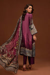 3 Piece Embroidered Pure Charmeuse Silk Suit