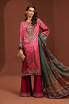 3 Piece Embroidered Pure Charmeuse Silk Suit